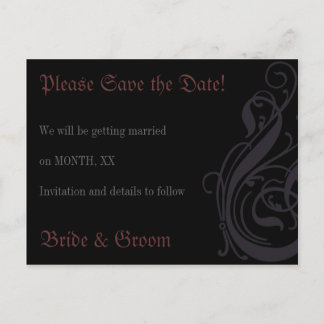 Save the Date Announcement Postcard