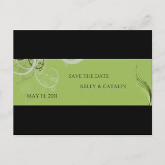 save the date announcement postcard