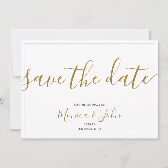 Save the Date Announcement Postcard (Front)