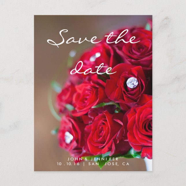 Save the date announcement postcard (Front)