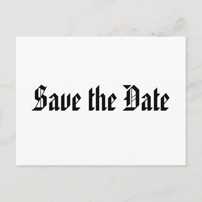 Save the Date Announcement Postcard (Front)