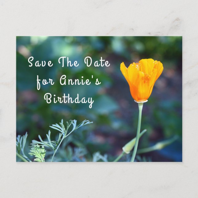 Save The Date Announcement Postcard (Front)