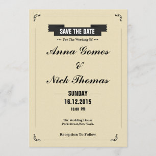 SAVE THE DATE ANNOUNCEMENT POSTCARD