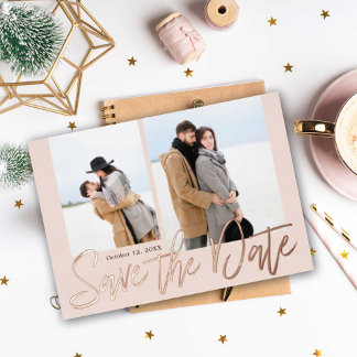 Save the Date Announcement Real Foil Headline