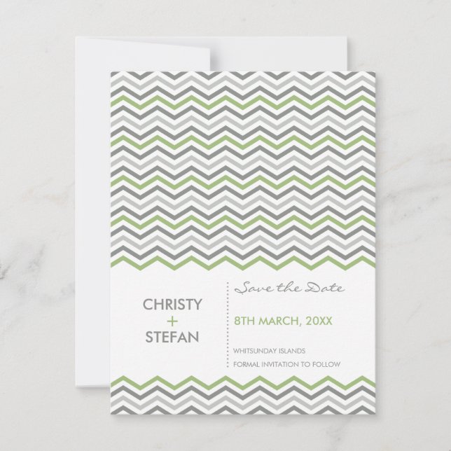 SAVE THE DATE ANNOUNCEMENTS :: chevron1 4 (Front)