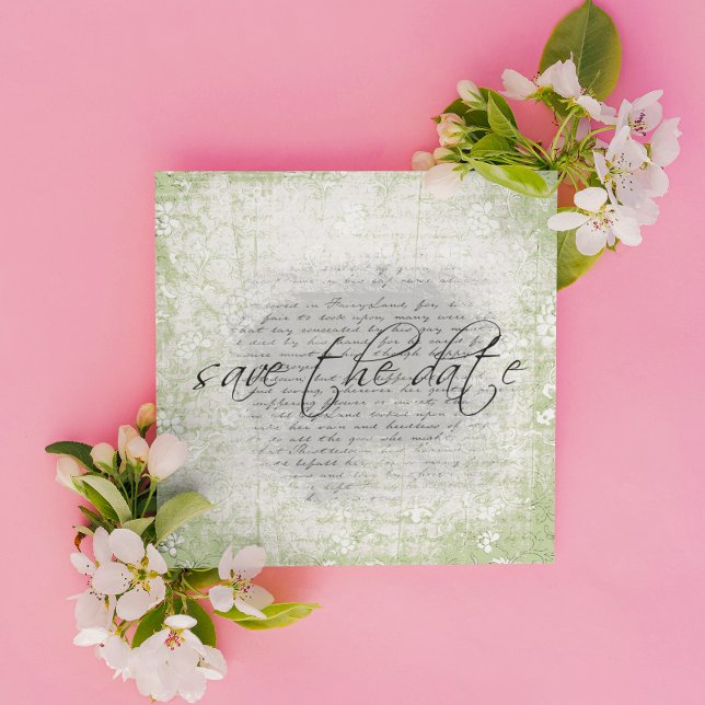Save the Date Announcements in Vintage Floral (Creator Uploaded)