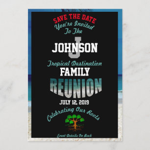 Save The Date Any Name Destination Reunion