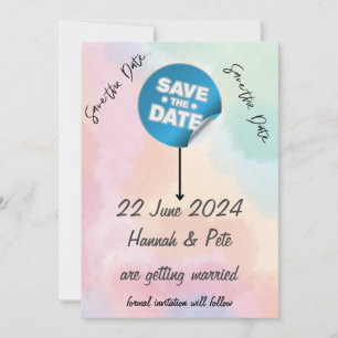 SAVE THE DATE Any Occasion sticker/editable text Invitation