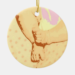 Save the Date Baby Shower Ceramic Tree Decoration