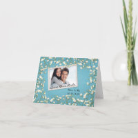 Save The Date-baby's breath photo frame