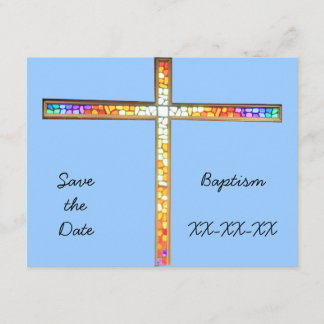Save the Date - Baptism (boy) - invitation
