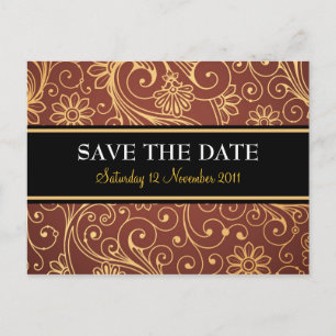 Save The Date Batik Postcard