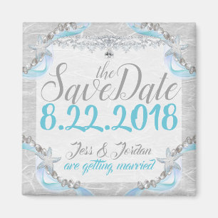 Save the Date Beach Magnet