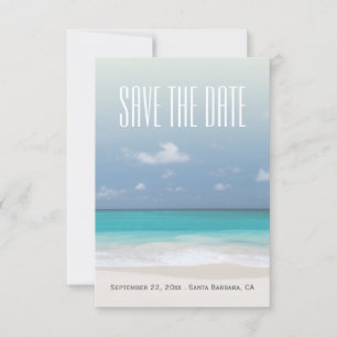 Save The Date Beach Personalised Wedding