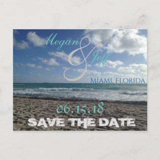 Save the Date Beach Postcard