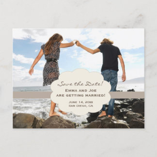 Save the Date beach style! Announcement Postcard