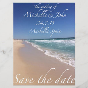 Save the Date Beach Style Invitations