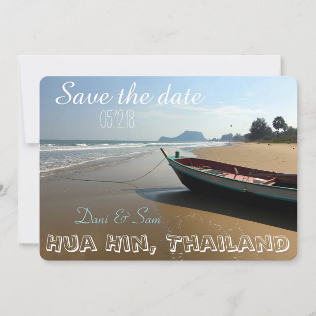 Save the Date Beach Wedding (Front)