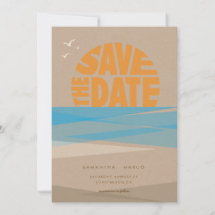 Save the Date, Beach Wedding Date