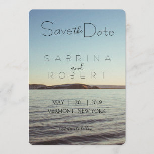 Save the date - Beautiful lake view