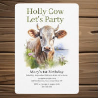 save the date beloved cow’s 50th birthday