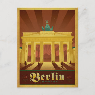 Save the Date   Berlin, Germany Announcement Postcard