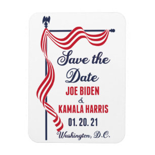 Save the Date Biden Harris Inauguration Magnet