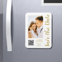 Save The Date Black Gold Stylish Modern Wedding