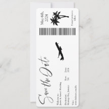 Save the Date - Boarding Pass