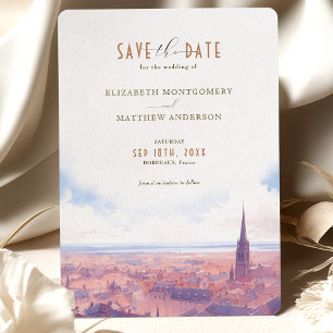 Save The Date Bordeaux France Destination Invitation
