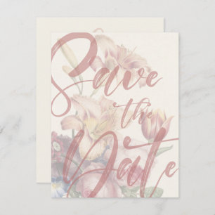 Save the Date Bouquet Template