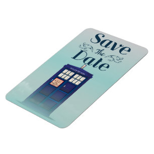 Save the Date British Police Box Magnet