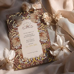 Save the Date Burnt Sienna Pimpernel Vintage<br><div class="desc">Embrace timeless elegance with our Save the Date wedding cards featuring the renowned Pimpernel pattern by William Morris, masterfully rendered in vintage hues of burnt Sienna and accented with real foil. William Morris, a figurehead of the Arts and Crafts Movement, believed in the beauty of handcrafted designs and the harmonious...</div>