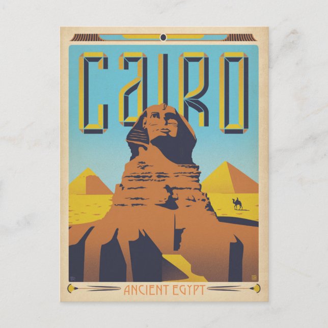 Save the Date | Cairo, Egypt Announcement Postcard (Front)