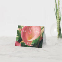 Save the Date Cala Lily