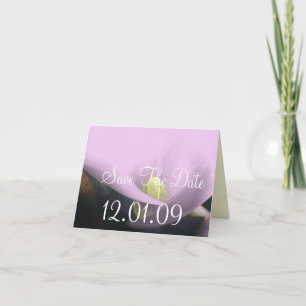 Save the Date Cala Lily - Purple Invitation