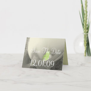Save the Date Cala Lily - Warm Grey - Invitation