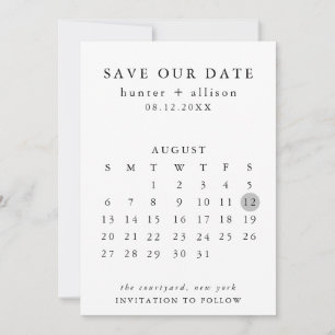 Save The Date Calendar