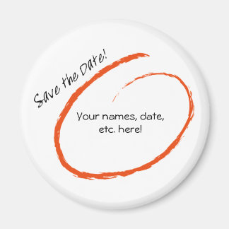 Save the date calendar magnet