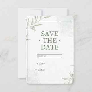 Save the date card
