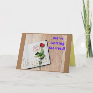 Save the date card