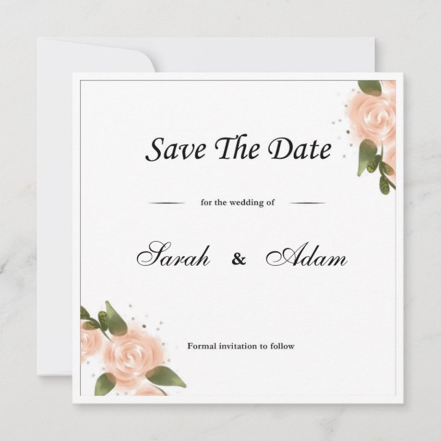 Save The Date card (Front)