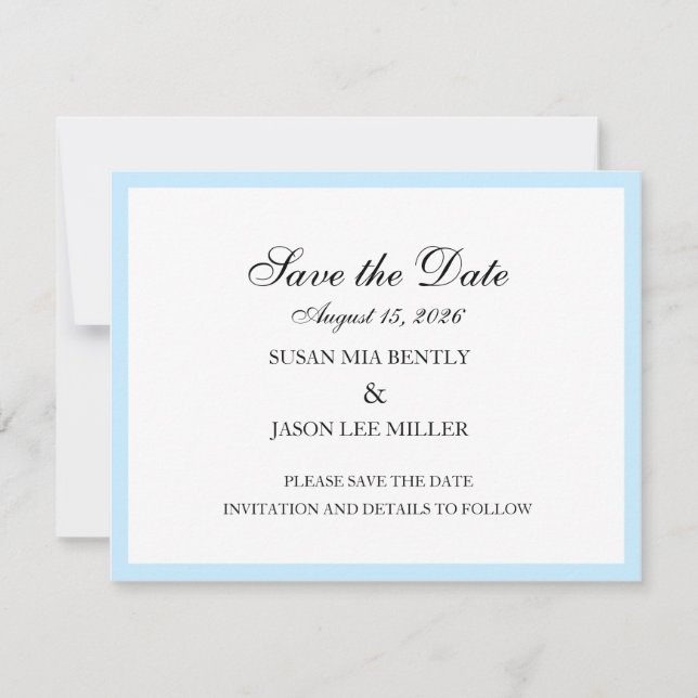 Save The Date Card (Front)