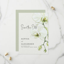Save the Date Card for a Modern Wedding. 
