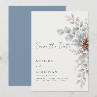 Save the Date Card for a Modern Wedding.