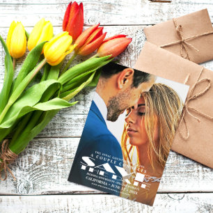 Save the Date Card   Movie Poster Photo Invitation