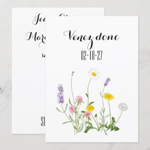 Save the date card, rustic wedding, boho wedding i invitation