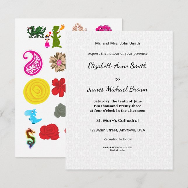 Save The Date Card Wedding Cute Fun Unique (Front/Back)