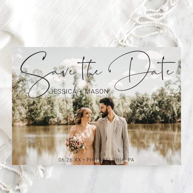 Save The Date Card with Photo Card (Creator Uploaded)