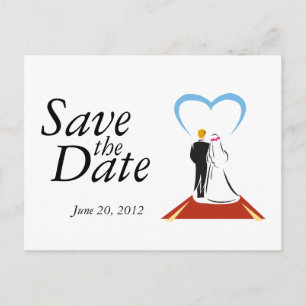 Save the Date Cards  Bride Groom Couple